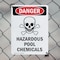 Signmission Hazardous Pool Chemicals Danger Sign, Plastic, 7in W x 10in L, 2PK OS-2PACK-DS-P-710-V-1628 - alternate 5